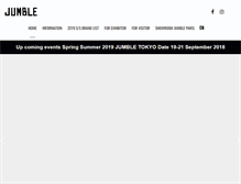 Tablet Screenshot of jumble-tokyo.com